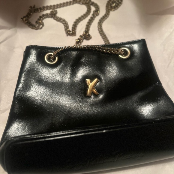 Paloma Picasso Black and Gold Chain Bag - Picture 1 of 5